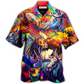 Watercolor Moose Beautiful Hawaiian Shirt For Beach Parties And Weekend Getaways