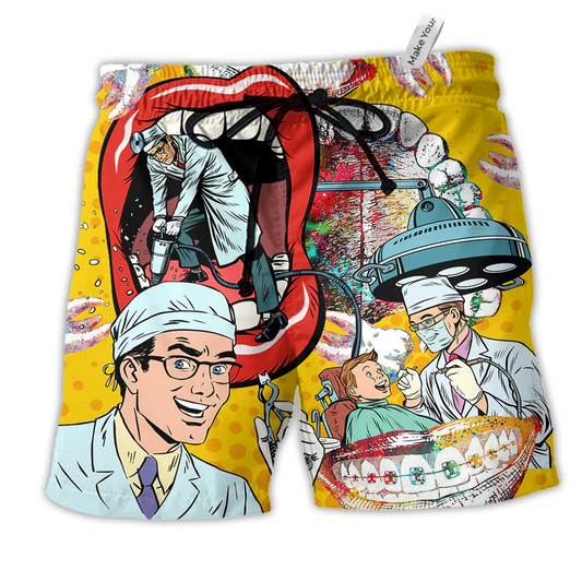 Dentist Beach Shorts For Warm Weather Outings And Relaxed Casual Wear