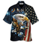 Eagle American Amazing Galaxy Hawaiian Shirt Pattern View For Relaxed Warm Weather Outfits