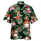 Christmas Tropical Snowman Hawaiian Shirt For Coastal Vacations Warm Weather Events And Daily Style