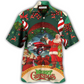 Christmas Hot Rod Hawaiian Shirt For Beach Vacations Casual Parties And Warm Weather Style