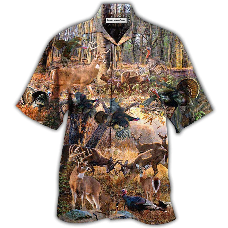 Vintage Outdoor Wildlife Hawaiian Shirt For Island Vacation Beach Days And Thoughtful Gifting