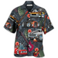 Guitar Hot Rod Rods Hawaiian Shirt For Summer Vacation And Beach Travel