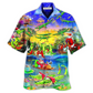 Festive Crocodile Christmas Hawaiian Shirt Artwork View For Weekend Travel And Beach Style