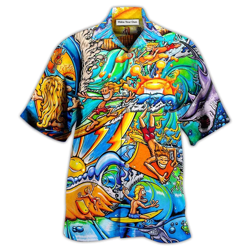 Surfing Hawaiian Shirt For Beach Getaways Resort Outings And Thoughtful Gifting