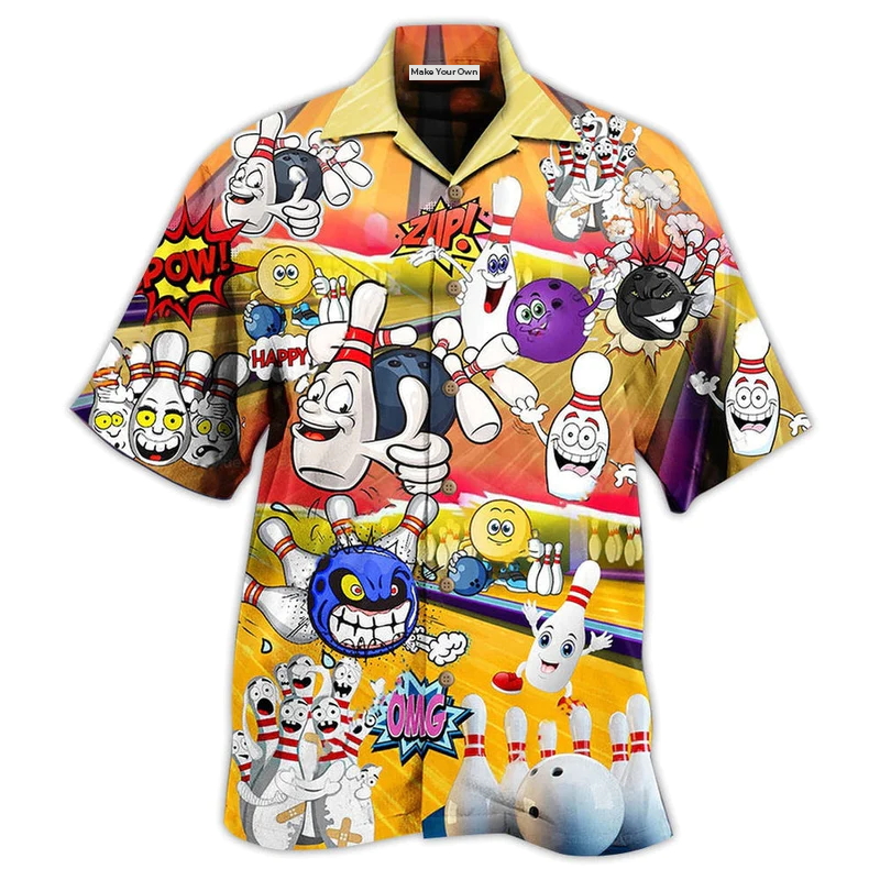Bowling Split Happens Ping Hawaiian Shirt For Summer Events And Casual Outdoor Wear