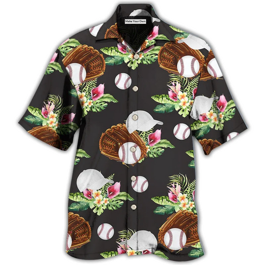 Tropical Floral Baseball Hawaiian Shirt For Warm Weather Adventures Parties And Daily Comfort
