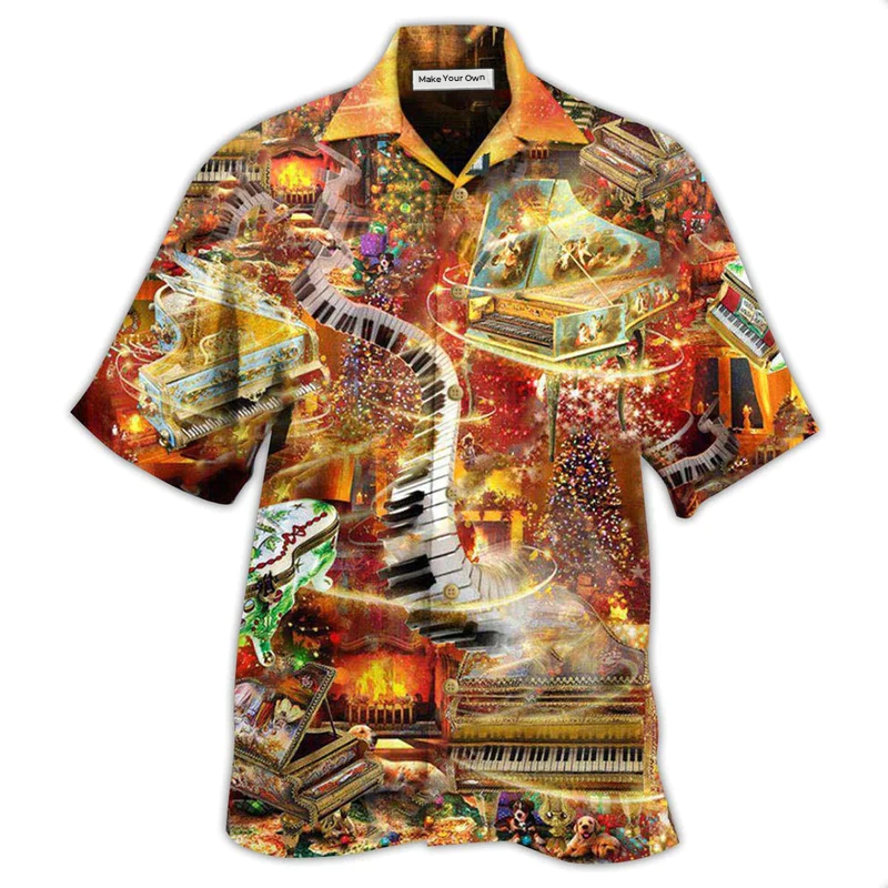 Piano Music Church Hawaiian Shirt For Poolside Relaxation And Sunny Getaways