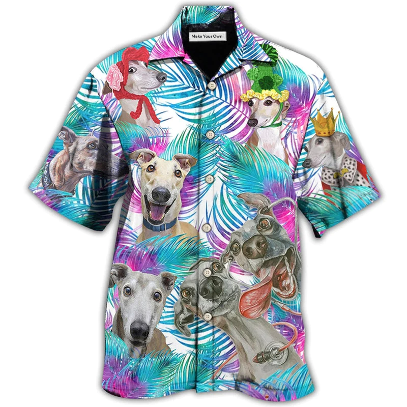 Tropical Greyhound Leaf Hawaiian Shirt For Warm Weather Adventures And Everyday Comfort
