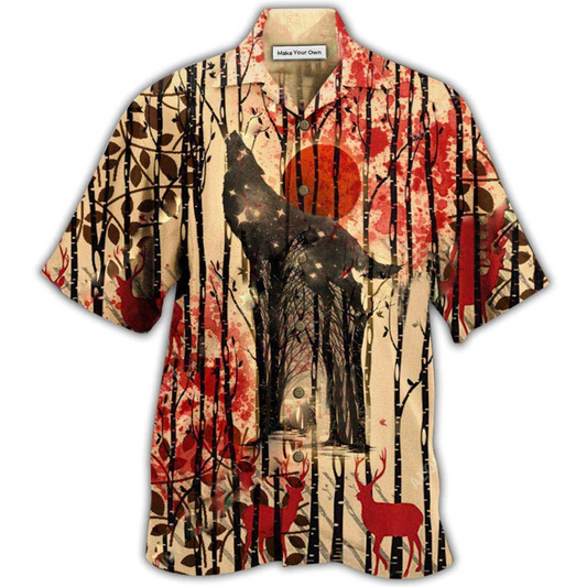 Wolf Sheep Safe Hawaiian Shirt For Resort Getaways And Comfortable Summer Activities