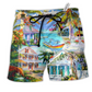 Hawaii Chill By The Beaches Summer Hawaiian Beach Shorts For Resort Trips And Poolside Style
