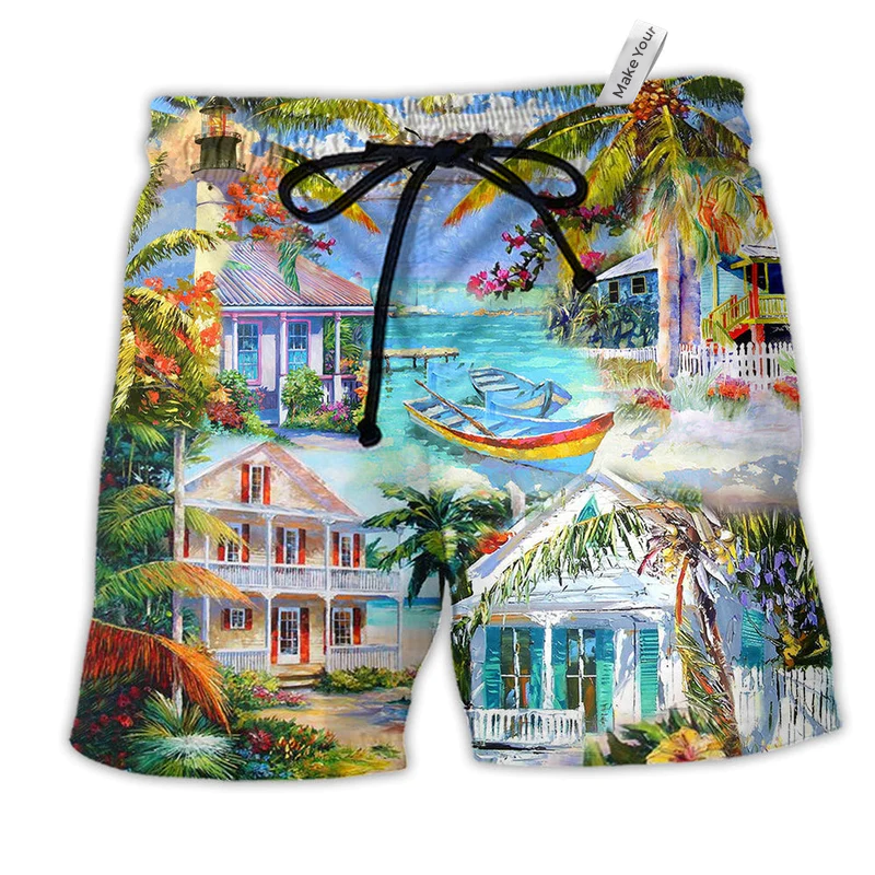 Hawaii Chill By The Beaches Summer Hawaiian Beach Shorts For Resort Trips And Poolside Style