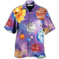 Cosmic Space Hawaiian Shirt For Resort Travel Summer Outings And Casual Gatherings
