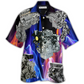 Diesel Engine Hawaiian Shirt For Vacation Parties Beach Outings And Relaxed Daily Wear