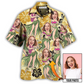 Tropical Woman Face Custom Photo Aloha Hawaiian Shirt Pattern Detail For Summer Holidays And Outdoor Fun