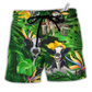 Tropical Cow Dance Beach Shorts For Coastal Adventures And Laid Back Styling