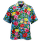 Rose Floral Hawaiian Shirt For Vacation Parties Beach Outings And Relaxed Daily Wear