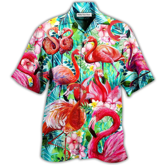 Pink Flamingo Hawaiian Shirt For Warm Weather Adventures And Everyday Comfort