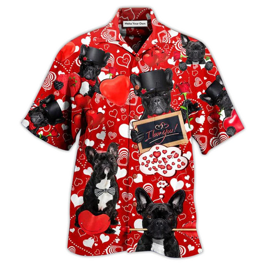French Bulldog Dogs Hawaiian Shirt For Warm Weather Outings, Beach Days, And Relaxed Tropical Style