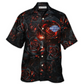 Floral Rose Burning Hawaiian Shirt For Coastal Adventures And Warm Weather Wear