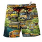 Bus Stop Talking Just Say 10 4 School Bus Driver Beach Shorts For Road Trips And Summer Travel