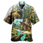 Dreamy Turtle Giant Hawaiian Shirt For Vacation Days And Relaxed Coastal Outings