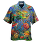 Turtle Turtley Awesome Day Hawaiian Shirt Design Detail For Sunny Adventures And Casual Wear