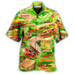 Food Delicious Tasty Sandwich Hawaiian Shirt Artwork View For Weekend Travel And Beach Style