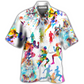 Cat Running Hawaiian Shirt Pattern View For Lightweight Everyday Style