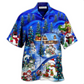 Snowman Chilling Snowmies Hawaiian Shirt For Vacation Days And Relaxed Coastal Outings