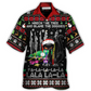 Black Funny Cat Wreck Tree Light Ugly Hawaiian Shirt For Poolside Relaxation And Sunny Getaways