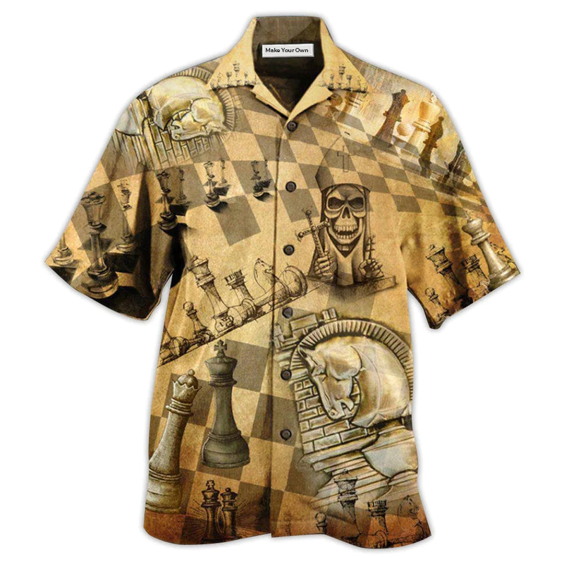 Vintage Chess Amazing Hawaiian Shirt Artwork View For Coastal Escapes And Resort Style