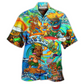 Tiki Aloha Surfing Sunset Hawaiian Shirt For Warm Weather Adventures And Everyday Comfort
