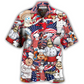 Chef Independence Day American Fun Hawaiian Shirt For Vacation Days And Relaxed Coastal Outings