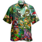 Dragon Mushroom Forest Hawaiian Shirt Artwork Detail For Tropical Trips And Casual Outings