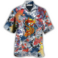 Fish Amazing Koi Sea Hawaiian Shirt Artwork Detail For Resort Trips And Outdoor Activities