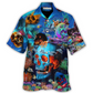 Ocean Skull Hawaiian Shirt For Island Trips Summer Gatherings And Comfortable Daily Wear
