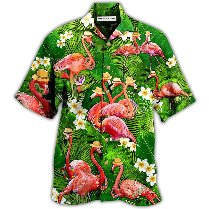 Flamingo Stand Tall Fabulous Hawaiian Shirt For Warm Weather Adventures And Everyday Comfort
