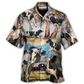 Australian Funny Cow Dancing Landscape Cattle Hawaiian Shirt Collar And Front View For Island Holidays