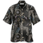 Dark Wolf Dreamcatcher Hawaiian Shirt Pattern View For Lightweight Everyday Style