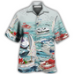 Boat Pontoon Sailing Christmas Hawaiian Shirt For Summer Events And Casual Outdoor Wear
