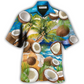 Coconut Hawaiian Shirt Artwork View For Coastal Escapes And Resort Style