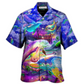 Rainbow Dolphin Jumping New Hawaiian Shirt Artwork View For Weekend Travel And Beach Style
