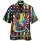 Rainbow Eagle Pride People Hawaiian Shirt Artwork Detail For Resort Trips And Outdoor Activities