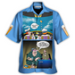 Colorful Cartoon Story Hawaiian Shirt For Island Vacations, Resort Wear, And Relaxed Seasonal Style