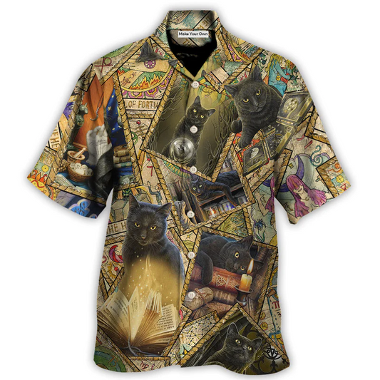 Magical Cute Cat Hawaiian Shirt For Poolside Relaxation And Sunny Getaways