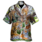 Tiger Faith Well Lamb Hawaiian Shirt Button Front Artwork For Outdoor Gatherings