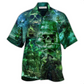 Ship Mystery Ghost Hawaiian Shirt Artwork Detail For Tropical Trips And Casual Outings