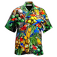 Parrot Call Coconut Holic Hawaiian Shirt Design Detail For Sunny Adventures And Casual Wear