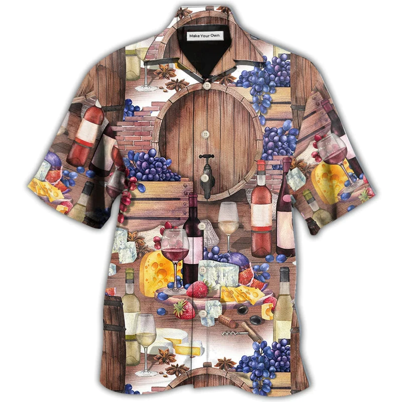 Wine Grape Hawaiian Shirt Design View For Resort Travel And Thoughtful Gifting